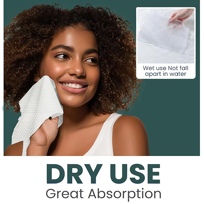 Ourmed Life Face Towels, Lint- free Face Wipes