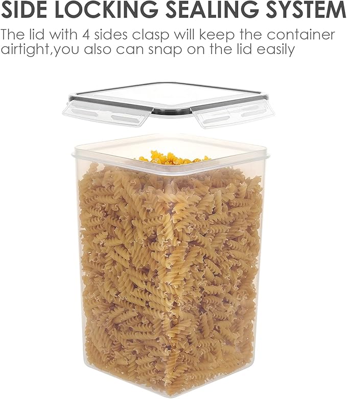 Vtopmart Extra Large Tall Airtight Food Storage Containers, 4 Pieces 5.9qt/6.5L