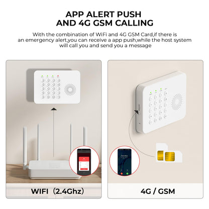 PGST Wireless Home Security Alarm System, DIY Anti-Theft Alarm Kit with Door Window Sensors, Motion Detector, Remote Control for Home Apartment Office Garage