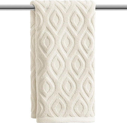 Artoid Mode 1 Pc Beige 3D Diamond Grid Jacquard Hand Towels