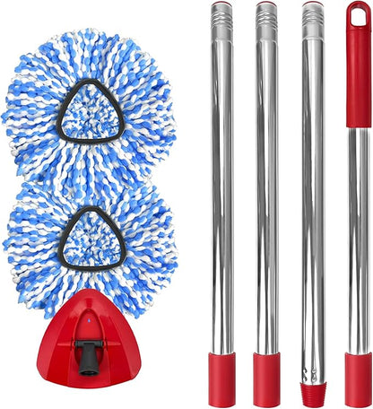Spin Mop Replacement Set for O-Ceda 2-Tank System, Includes 2 Mop Head