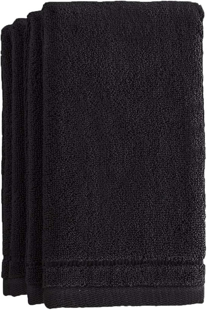 Creative Scents Cotton Fingertip Towels Set Black