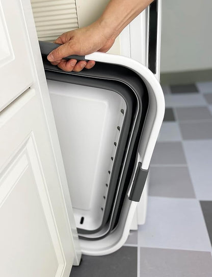 SAMMART 42L Collapsible Plastic Laundry Basket