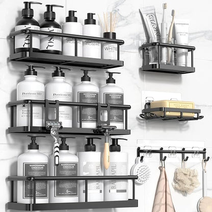 YASONIC Shower Caddy Adhesive, Rustproof Shower Shelves