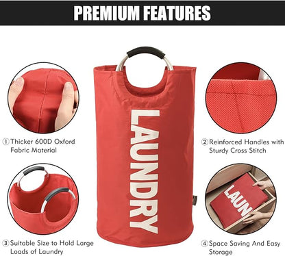 DOKEHOM 125L X-Large Collapsible Washing Laundry Basket Bag