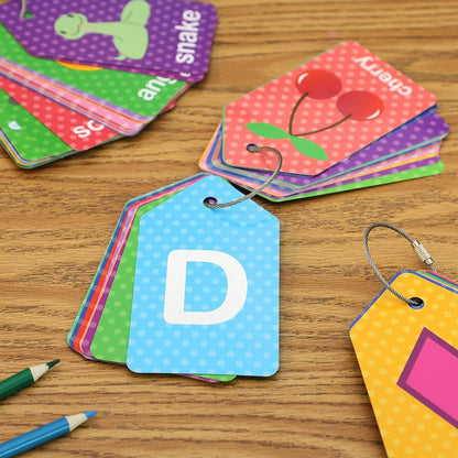 Laminated Number Flash Cards - Ring-Bound Alphabet & Number Set - Portable Toddler Flash Cards - Interactive Preschool Learning Activities - Multicolor, 3-Pack, 78 Count