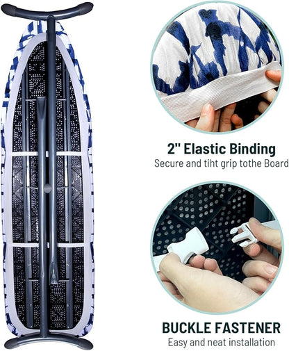 BNDX Ironing Board Cover Standard Size Reflective 4 Layers Thick Padding