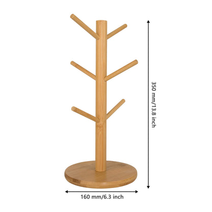 MyLifeUNIT Mug Holder Tree, Coffee Cup Holder with 6 Hooks (Yellow)
