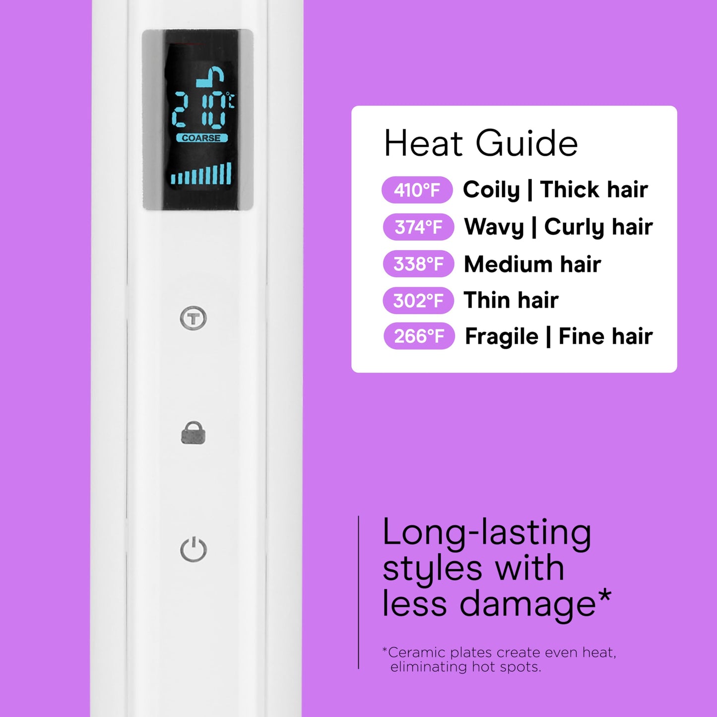 Conair Double Ceramic Flat Iron, 1 1/2-inch Wet-to-Dry Hair Straightener