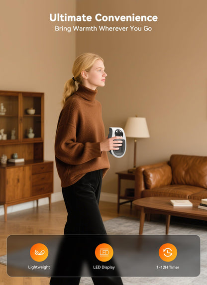 450W Space Heater, Remote Wall Outlet Electric Small Space Heater as Seen on TV with Adjustable Thermostat and Timer and Led Display, Compact for Home,Office,Bathroom