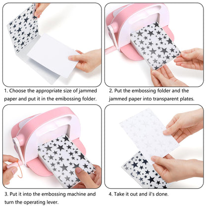 Hedume 16 Pieces Embossing Folders, 5.9" x 4.1" Embossing Machine Template Paper Card Folder, Classic Style Plastic Template Cards for Card Making, DIY Flower Scrapbook, Photo Album, Craft Decoration