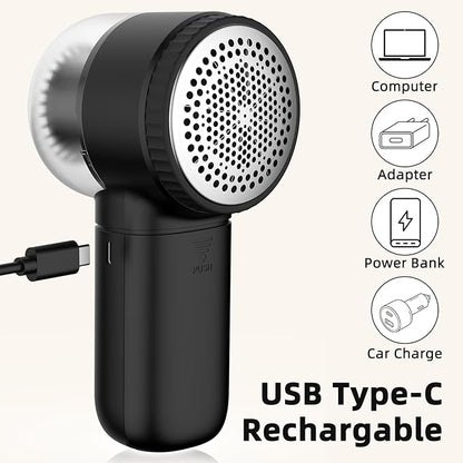 Fabric Shaver Electric Lint Remover Rechargeable Sweater Shaver Dual Protection