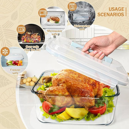 200oz Large Glass Storage Containers