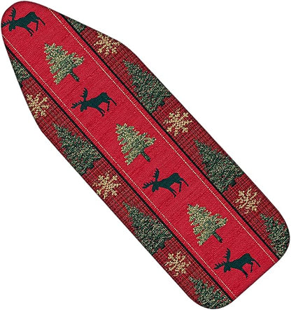 Nuxovilar Ironing Board Covers Winter Moose and Tree Pattern Polyester 15x54
