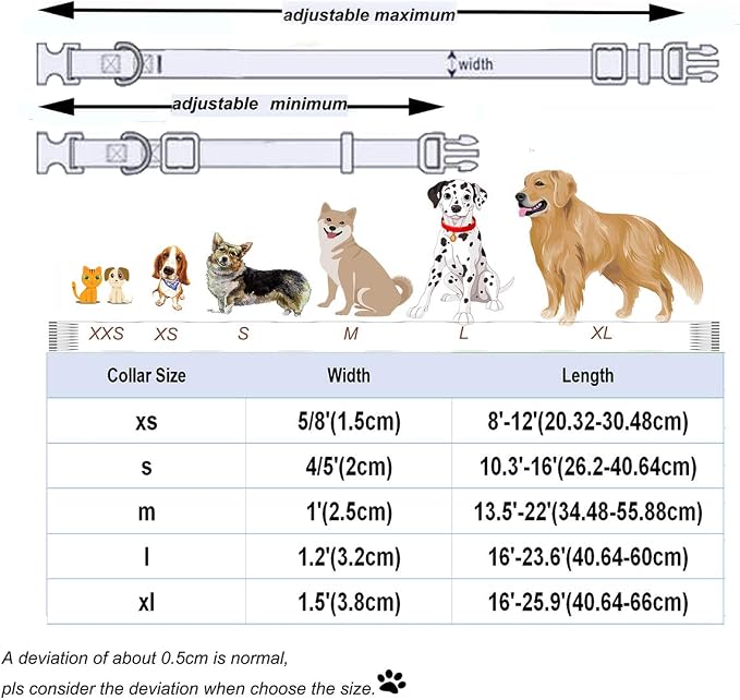 DOGWONG Cotton Dog Collar with Bow, White Wedding Collar - Adjustable for Small to Large Dogs