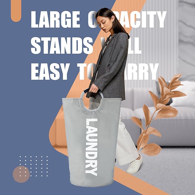 Caroeas 100L Laundry Basket, Large Laundry Hamper, Laundry Bag