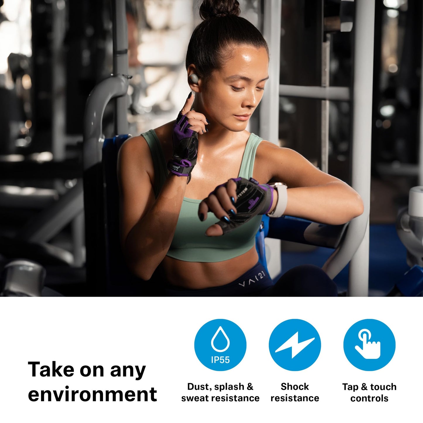 Sennheiser Momentum Sport - Earbuds with Sport Sound Tuning and Adaptive ANC, Secure Fit, 24-Hour Battery Life, Fitness Tracker for Body, Graphite