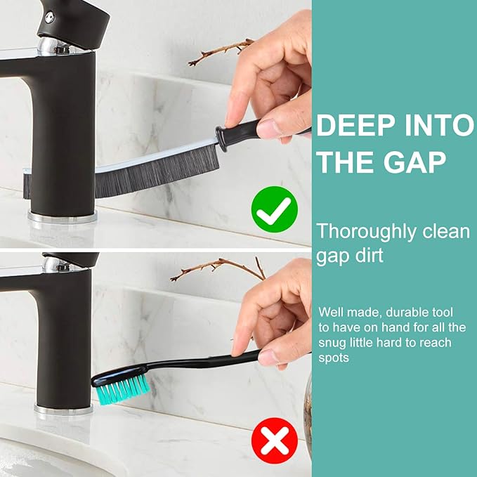 Crevice Cleaning Brush，Hard-Bristled Grout Brush，2026 New Multifunctional Gap
