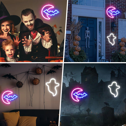 BRIGHTDECK 3 Pcs Butterfly Neon Signs, Neon Light for Bedroom, USB or 3-AA Battery Powered LED Wall Décor for Valentines Day Birthday Gift, Wedding, Party, Home Decor (Pink, Purple, Warm white)