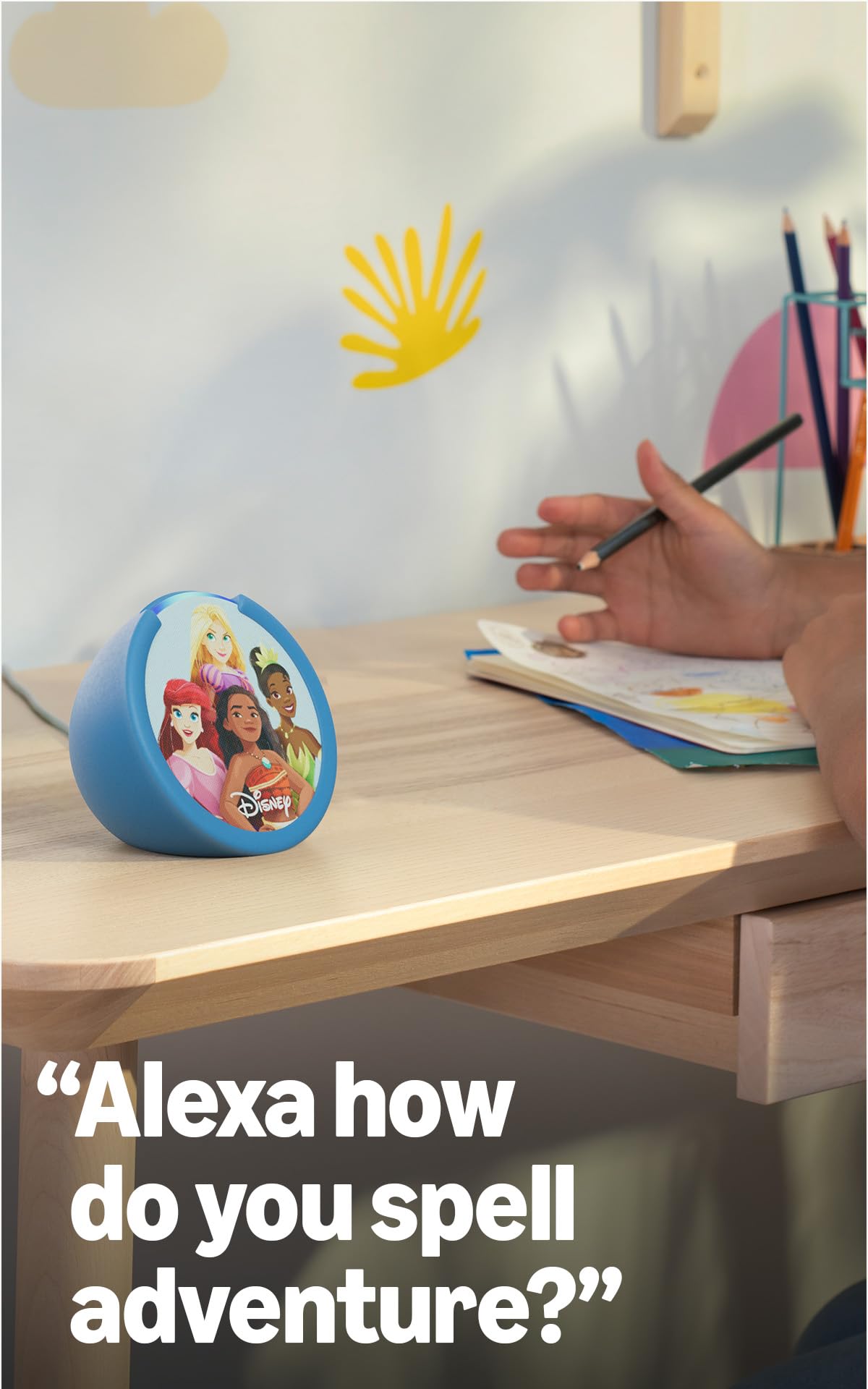 Amazon Echo Pop Kids (newest model), Enjoy age-appropriate audiobooks, interactive games and Alexa+ experiences to create and learn, Unicorn design