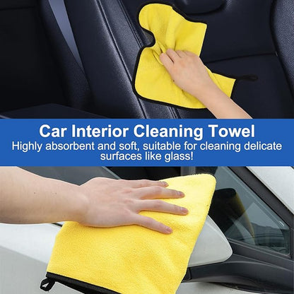 Car Interior Duster Detail Brush Cleaning Kit, Soft Microfiber Towels Dashboard