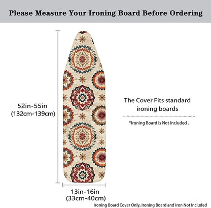 Bohemian Ironing Board Cover Soft Stain Resistant Ironing Board Cover Universal