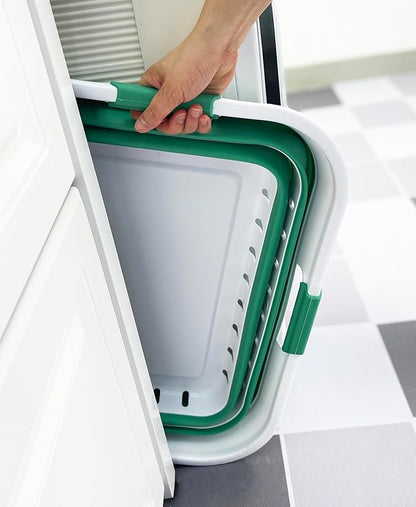 SAMMART 42L Collapsible Plastic Laundry Basket