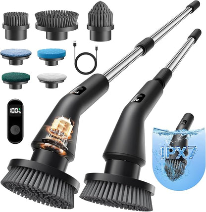 Leebein Electric Spin Scrubber, Cordless Cleaning Brush
