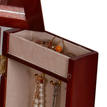 Mele & Co. Harmony Wooden Jewelry Box in Cherry Finish