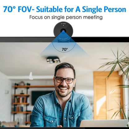 EMEET C950 1080P Webcam - USB Webcam with Microphone & Physical Privacy Cover, Auto Light Correction, Fixed Focus, USB Plug & Play, Ultra Web Cam w/ 70°View for Meeting/Online Classes/Zoom/YouTube