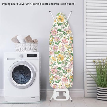 Painting Flower Ironing Board Cover Large Extra Wide Table Top Ironing Board
