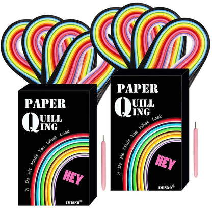 Paper Quilling Strips with 26 Colors 2080 Strips Quilling Tools and Supplies