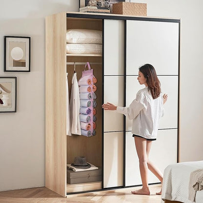 Legging Organizer Storage, T Shirt Organizer, Foldable Hanging Closet Organizer