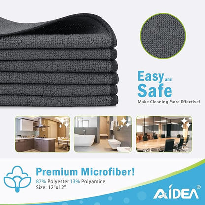 AIDEA Microfiber Cleaning Cloth-50PK, Soft Microfiber Towels