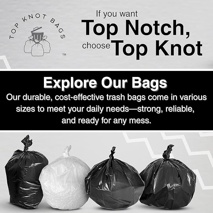 45 Gallon Garbage Trash Bag 40X46" 1.5 Mil Black 100 Count Can Liner Bulk 40