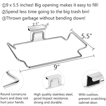 Large Stainless Steel Trash Bag Holder