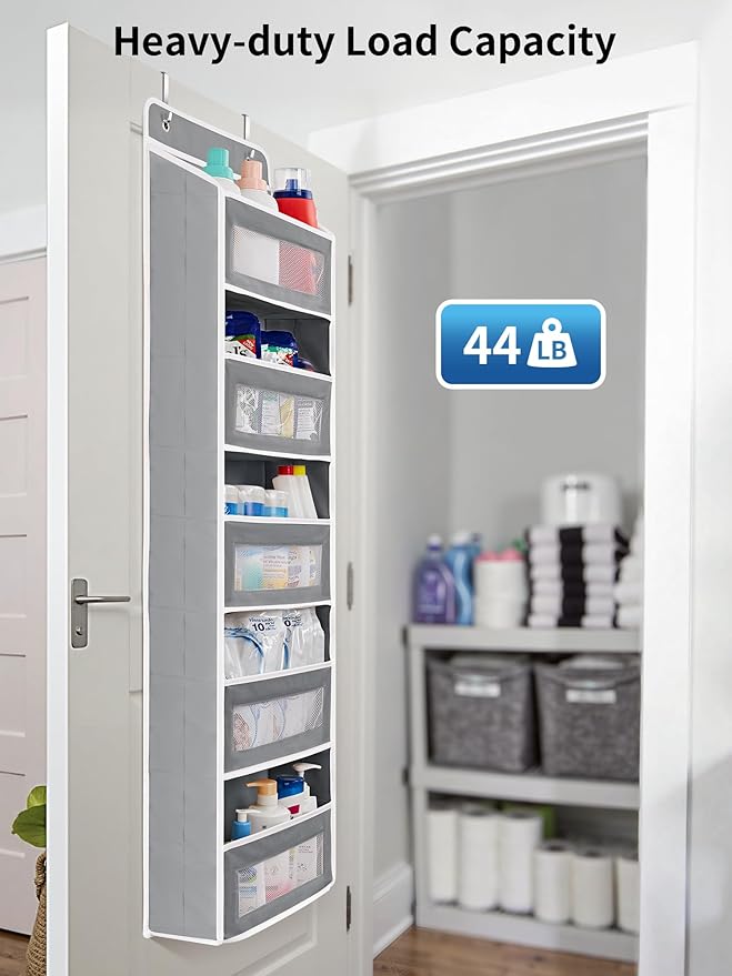 JARLINK 2 Pack Over the Door Organizer Storage, 5 Shelf Hanging Door Organizer