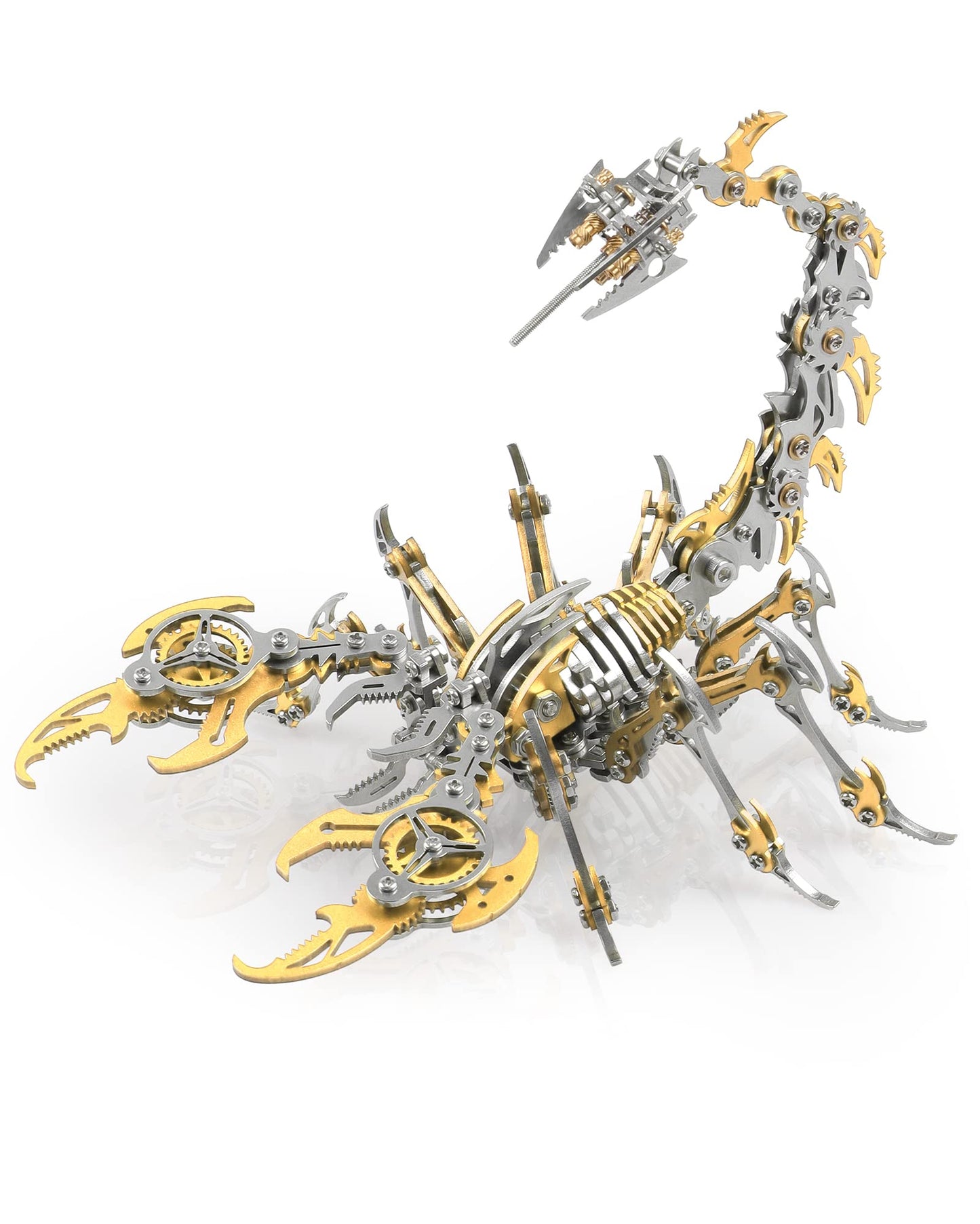 Metalkitor Scorpion 3D Metal Puzzles Kits for Adults Teens – 454 Pcs – Mechanical Assembly Models – 4 Hours to Build – Ideal for Gifts and Decorations (Golden)