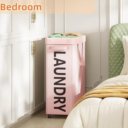 2 Pack Rolling Laundry Basket