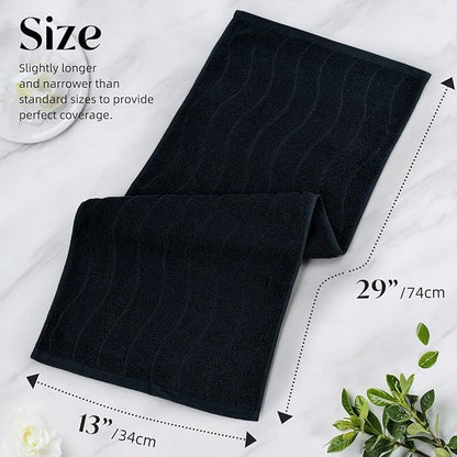 Hand Towels with Wavy Jacquard