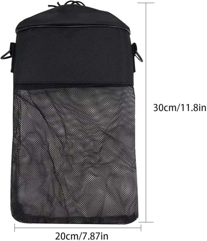 Mesh Clothespin Bag with Drawstring, Hanging Laundry Pin Storage Organizer