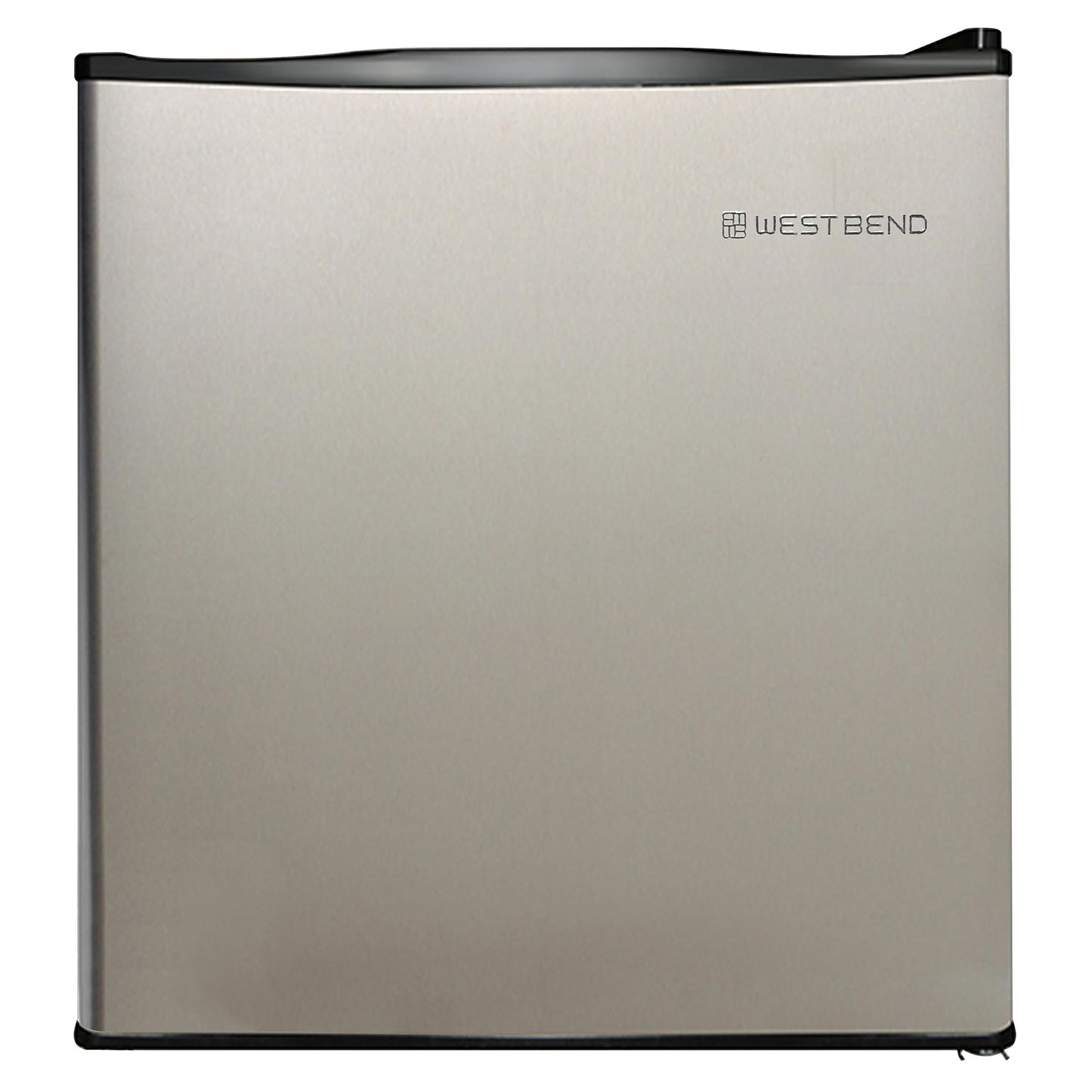 West Bend Mini Fridge Compact Refrigerator for Home Office or Dorm, Auto Defrost with Reversible Door, Energy Star Rated, 1.7-Cu.Ft., Metallic