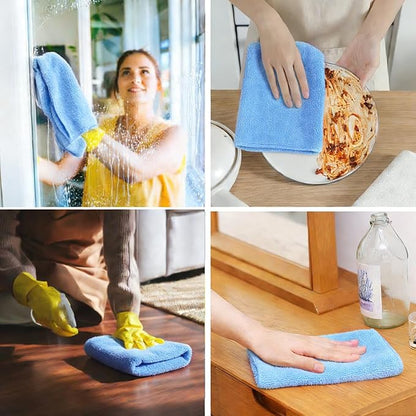 4 Pcs Extra Large Microfiber Cleaning Cloth 30 x 20 Inch Reusable Thick