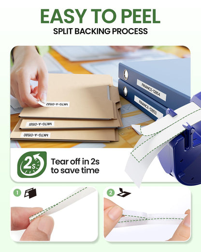 Compatible with Dymo Letratag Refills White Paper Label Maker Tape Replacement for Dymo Label Maker Refills 12mm x 4m (1/2" x 13') for LT-100H 100T Plus 200B, 5-Pack Label KINGDOM 91330 Refills