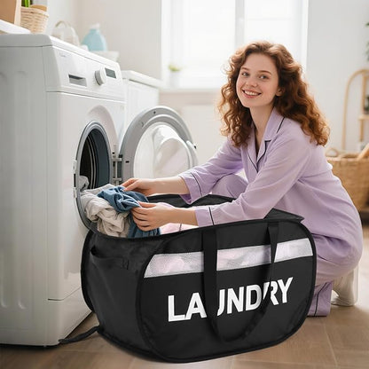 Collapsible Laundry Baskets, Tear-proof Dirty Clothes Hampers