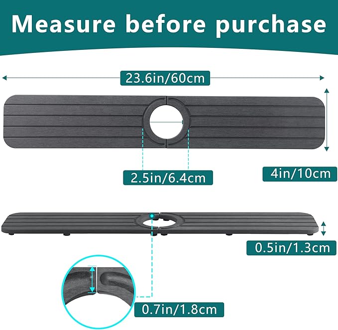 Drying Stone Faucet Mat for Kitchen Sink, Diatomite Faucet Handle Drip Catcher
