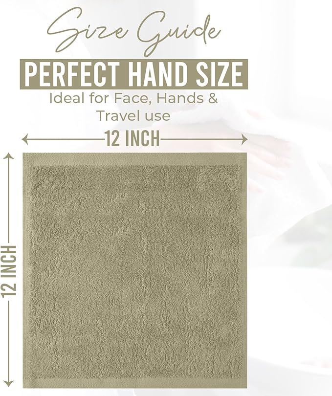 DAN RIVER 12 Pack Wash Cloths for Showering