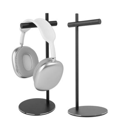 LinNature Aluminum Alloy Headphone Stand for Desk with Non-Slip Base - Universal headset stand Compatible with Over-Ear, On-Ear and Neckband Headphones (Black)