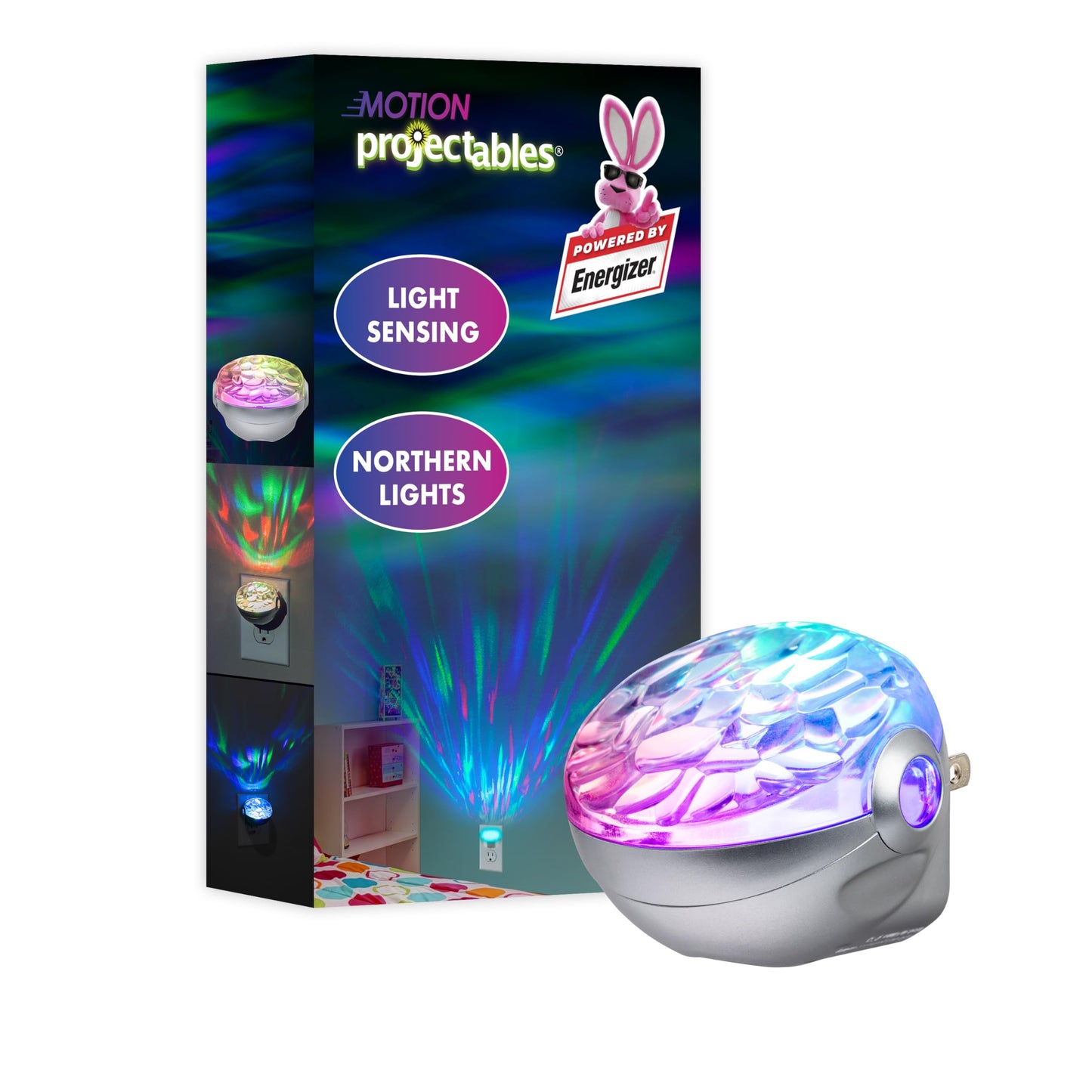 Energizer Night Light, Color Changing, Nightlight for Bedroom, Bathroom, Nursery, Hallway, Kitchen,White Base, 81567