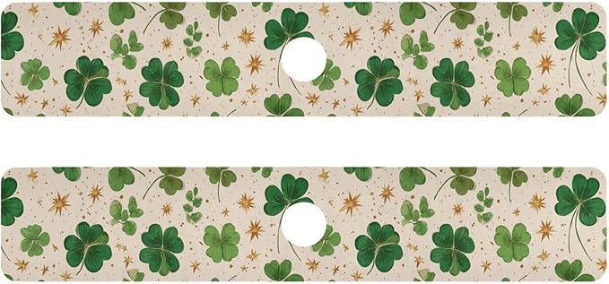 Kitchen Sink Splash Guard 2 PCS 30 Inch Sink Faucet Mat Splash Guard